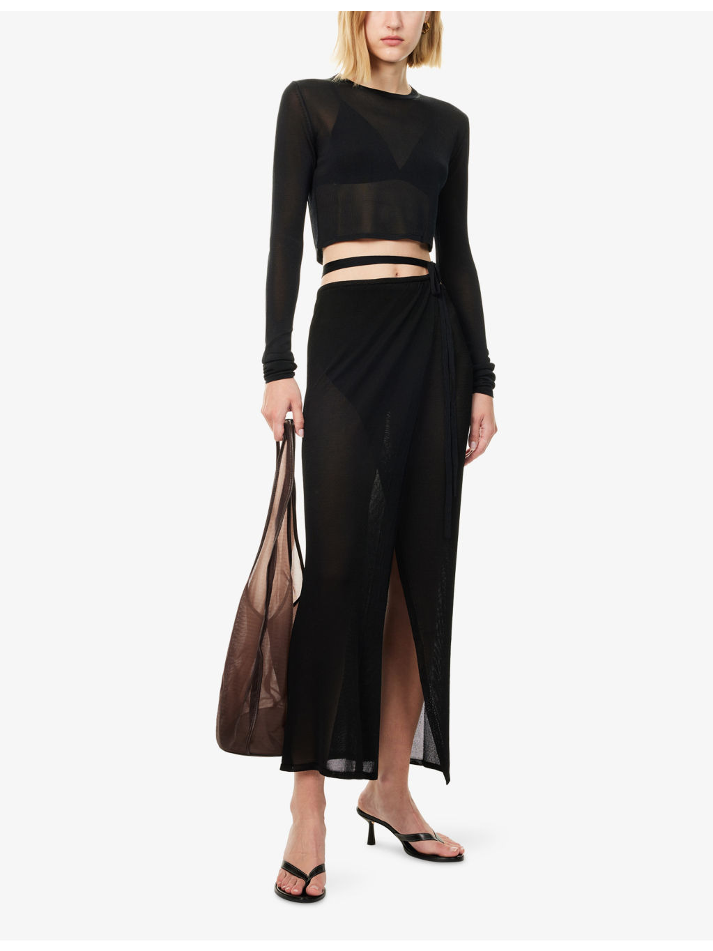 Kazel Crop Knitted Top - 2