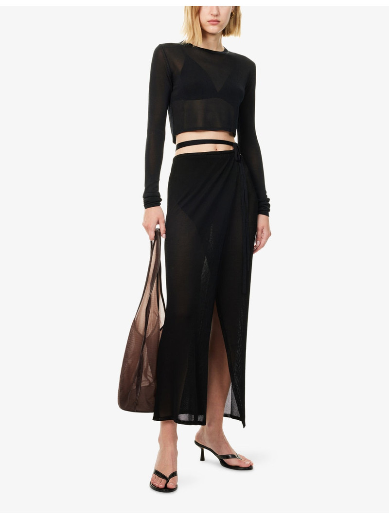 The Frankie Shop Kazel Crop Knitted Top outlook