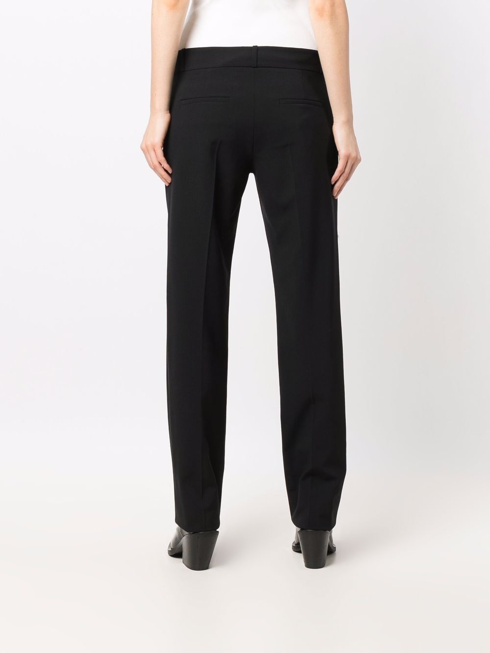 slim-cut tailored trousers - 4