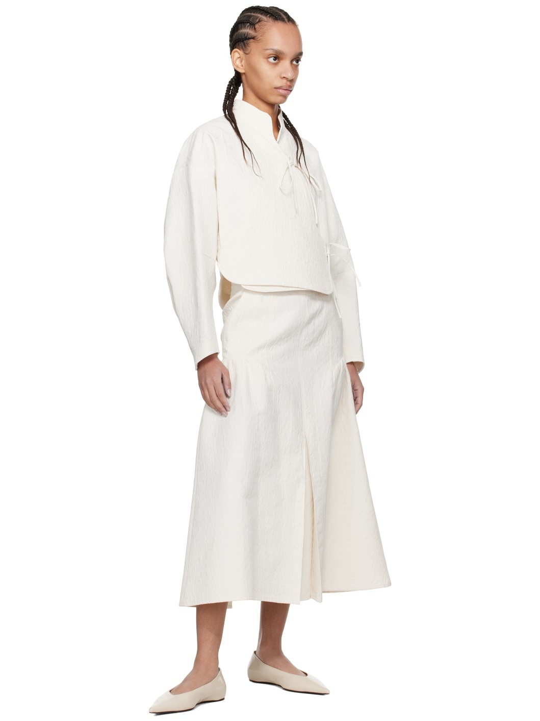 Off-White Box Pleat Maxi Skirt - 4