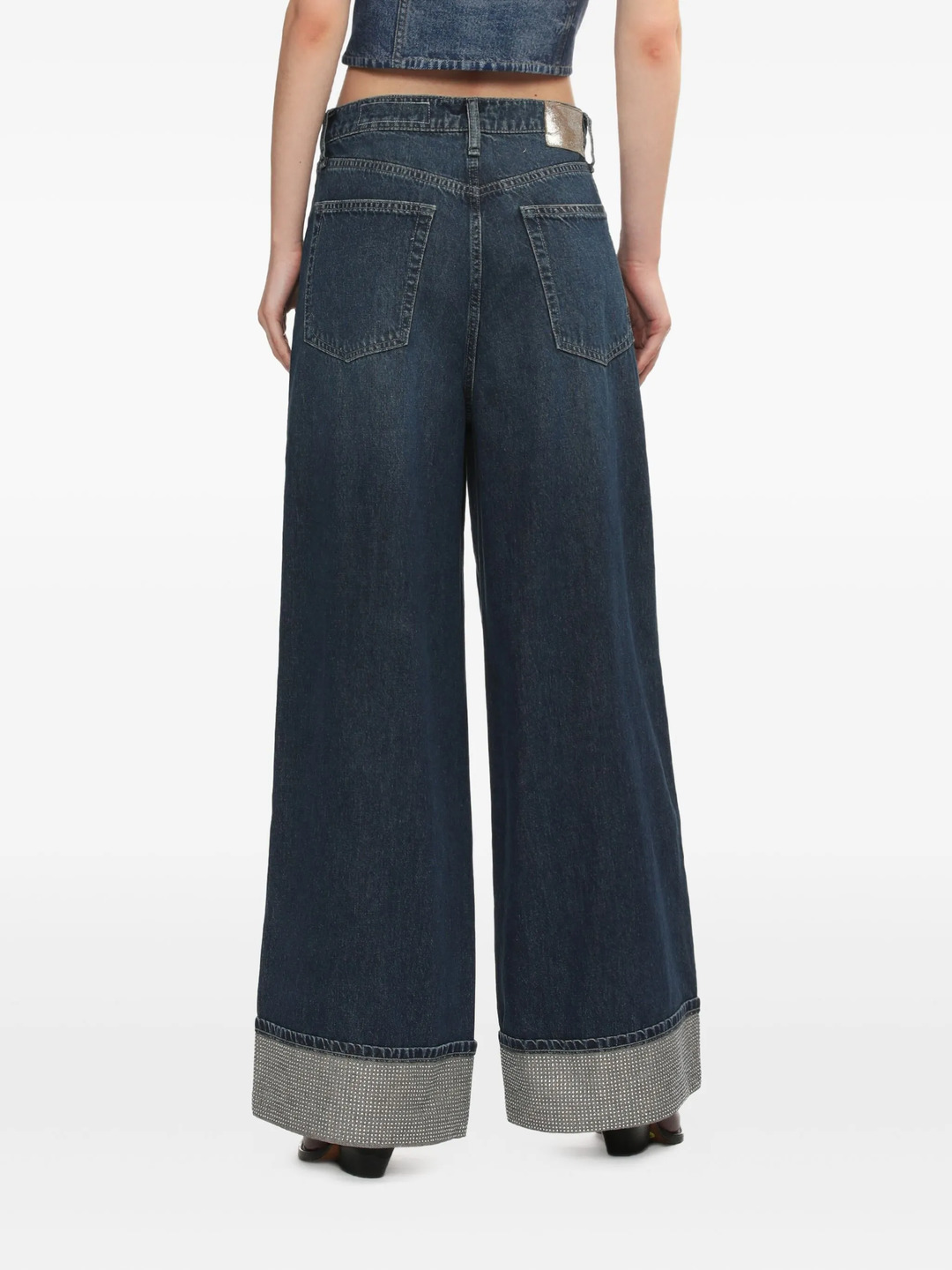 Sofie High-Rise Ankle Wide Leg Jeans - 4