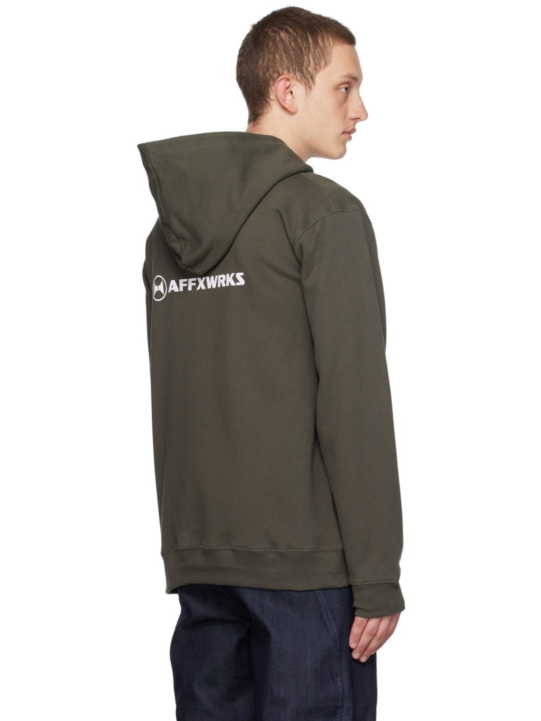 Gray Printed Hoodie - 3