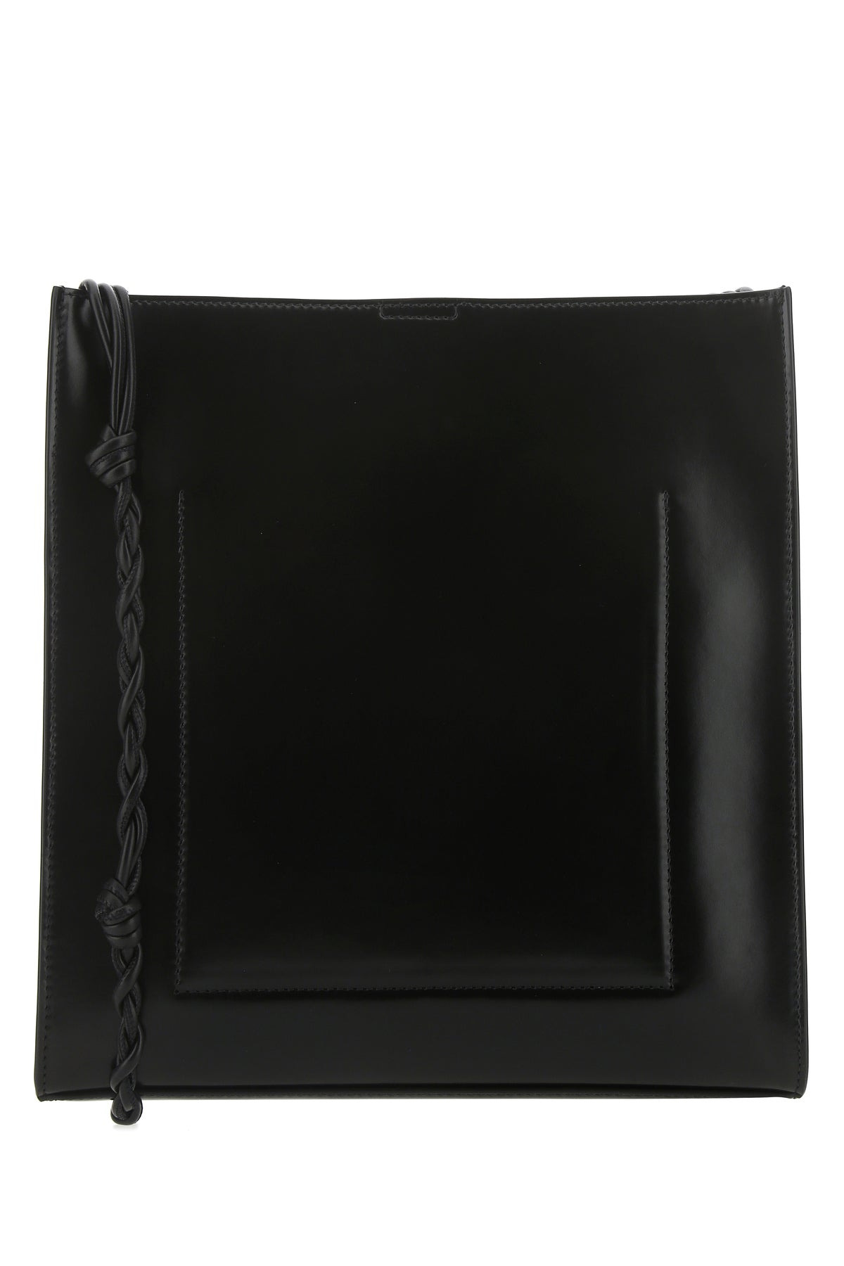 Black leather large Tangle shoulder bag - 3