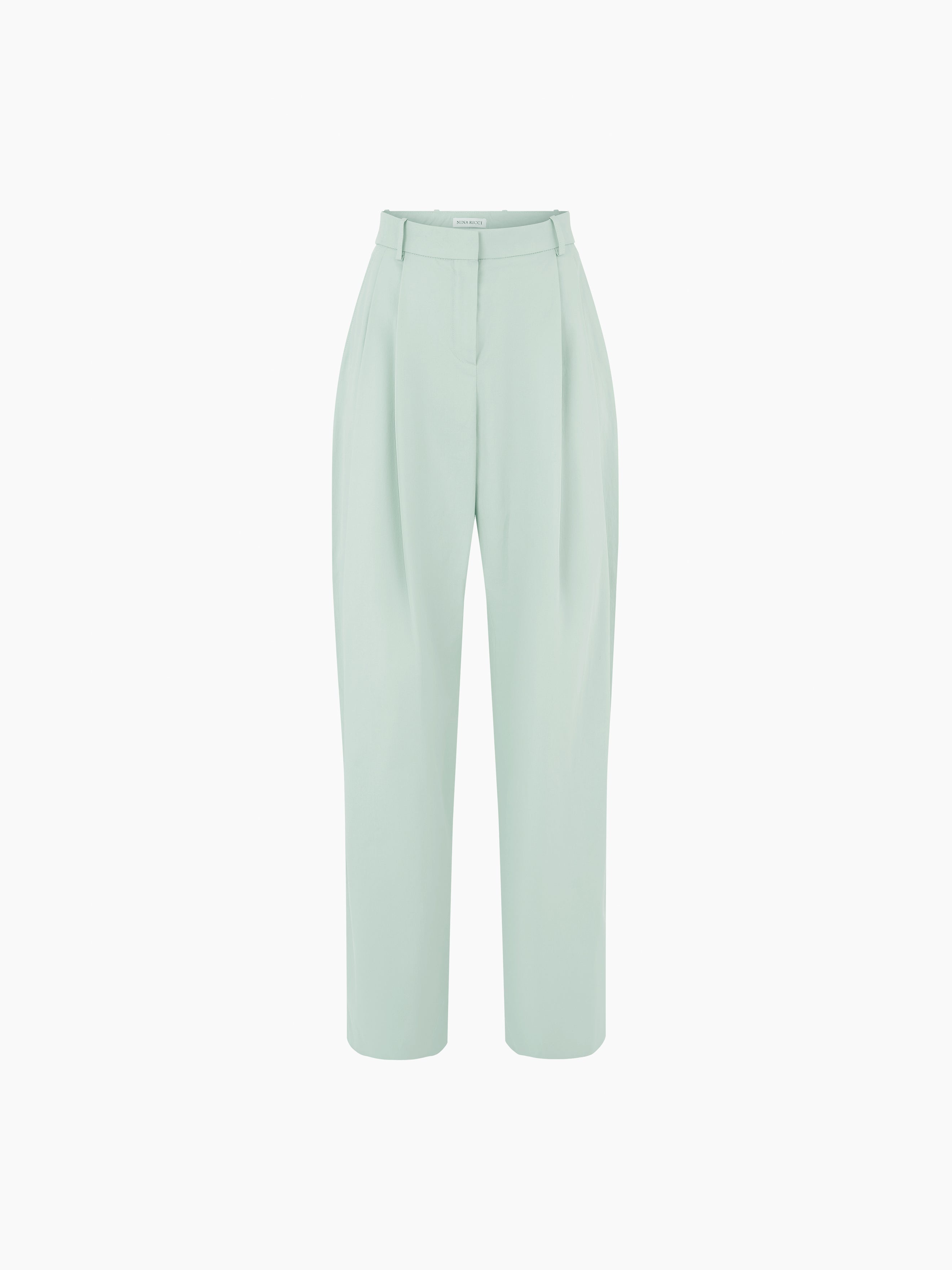 PLEATED WIDE-LEG PANTS - 5