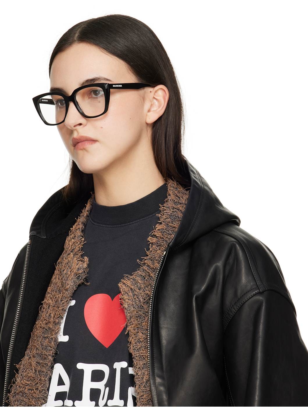 Black Cateye Glasses - 4
