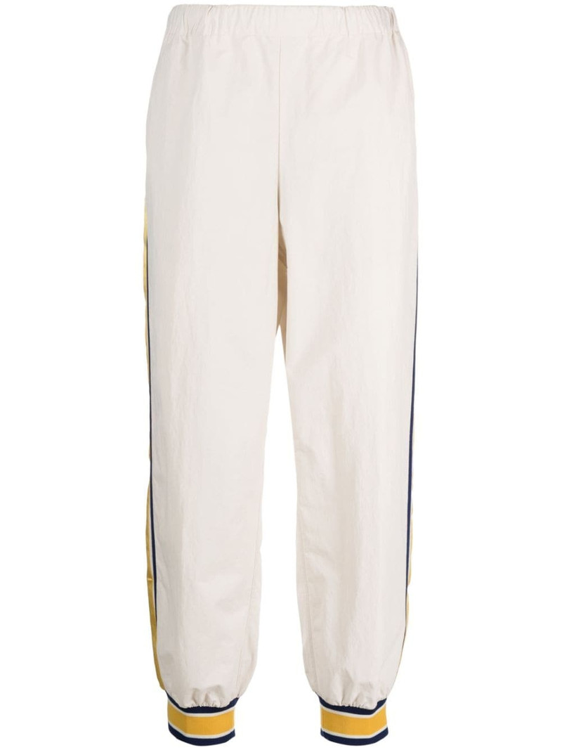 stripe-detail elasticated track pants 1