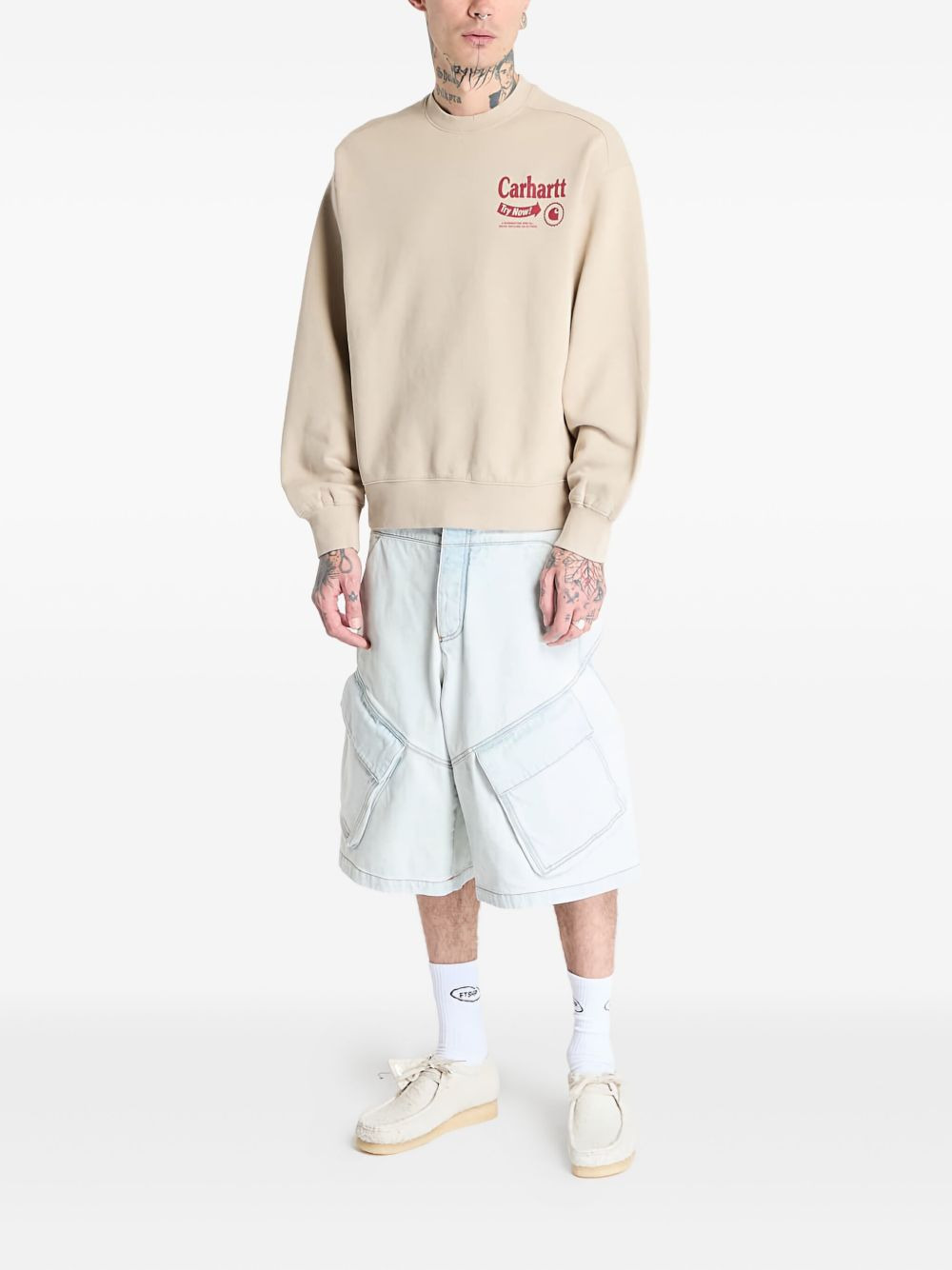 graphic-print crew-neck sweatshirt - 2