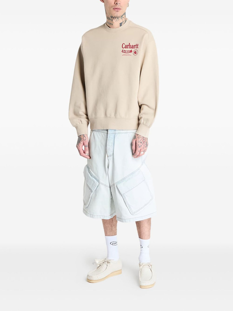 Carhartt graphic-print crew-neck sweatshirt outlook