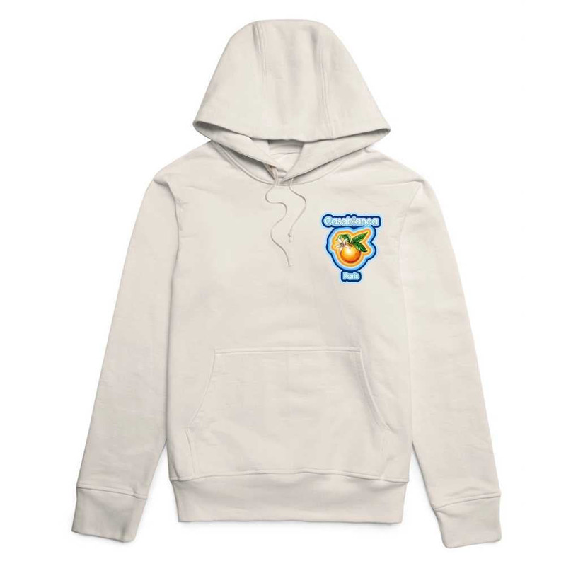 Radiating Orange Hooded Sweatshirt | Casablanca Paris 1