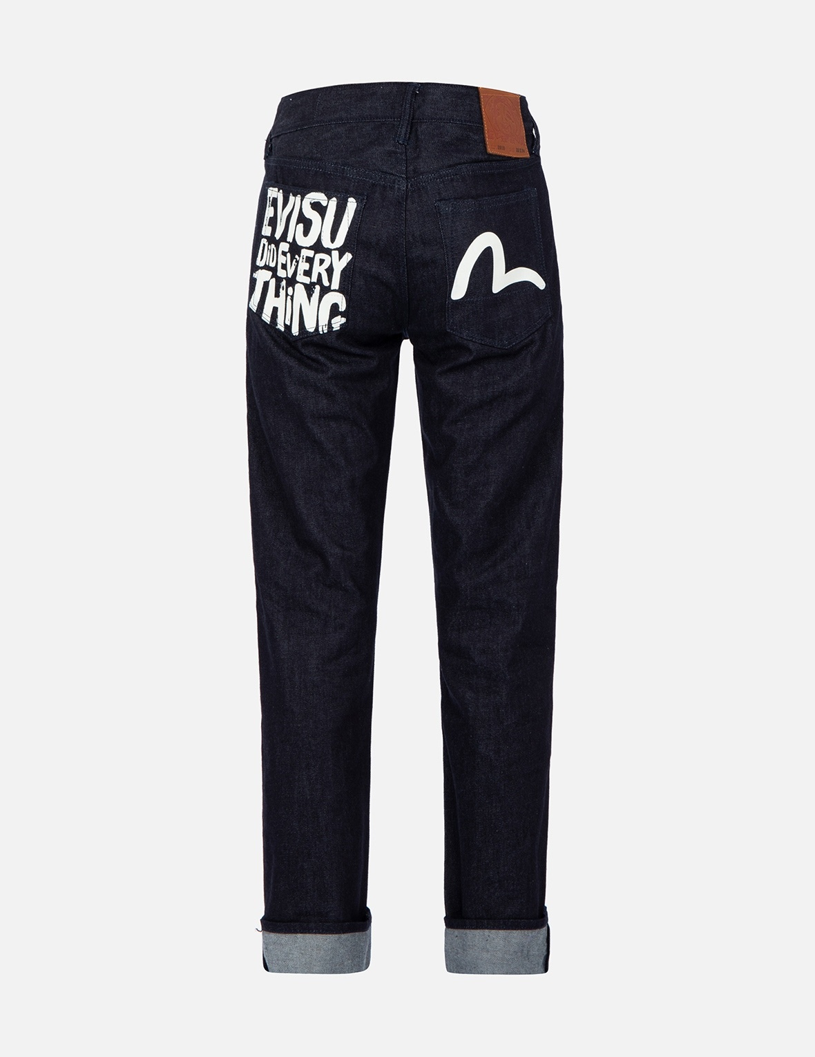 BRAND MOTTO AND SEAGULL PRINT SLIM-FIT JEANS #2010 - 2
