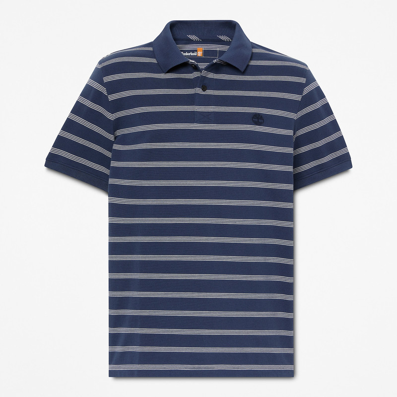 Timberland Men's Millers River Striped Short-Sleeve Polo outlook
