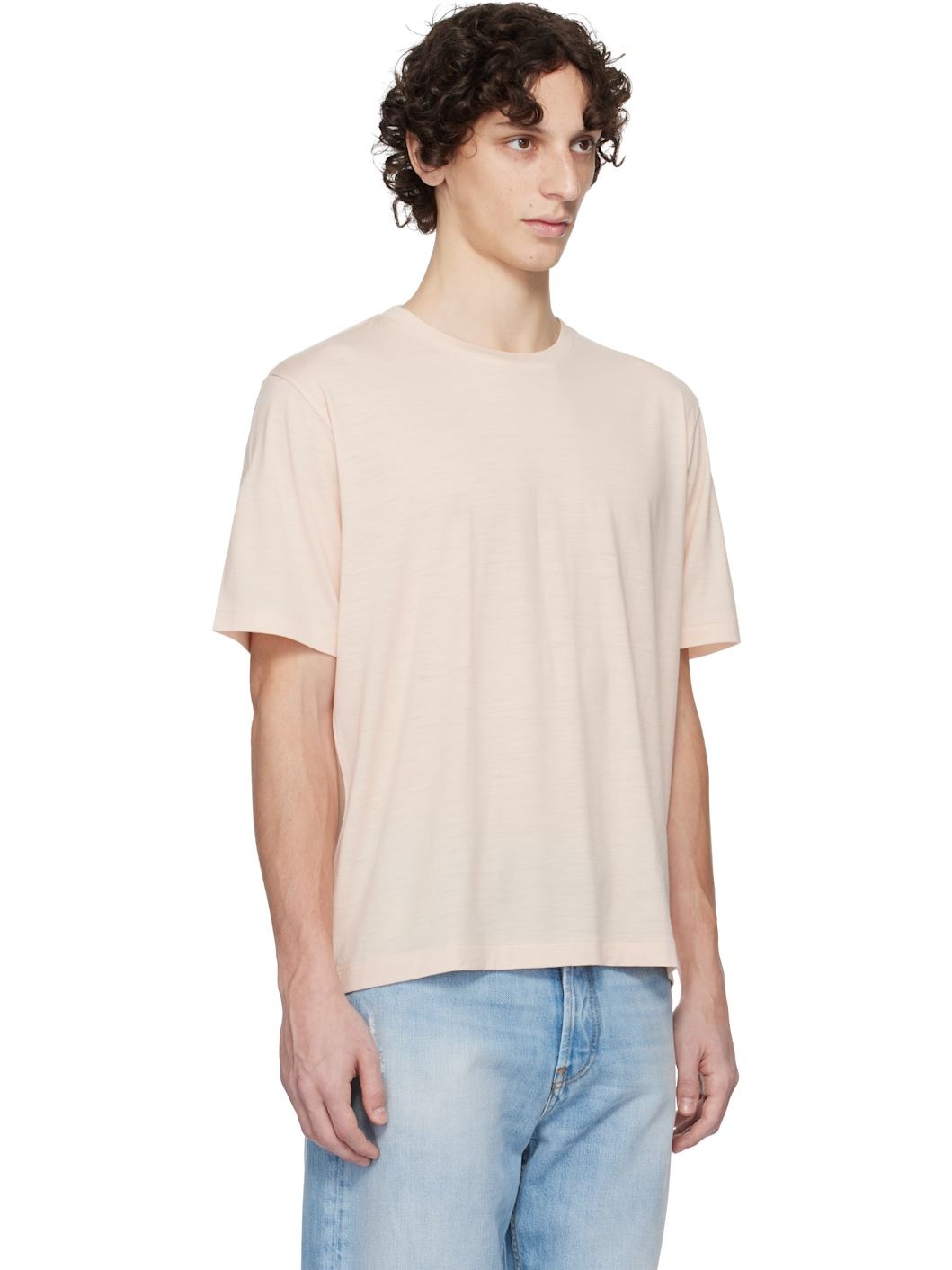 Pink Super Soft Wool Jersey T-shirt - 2