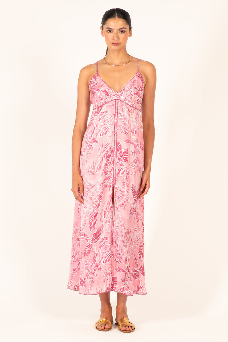 Long Dress Denise - Pink Calathea 3
