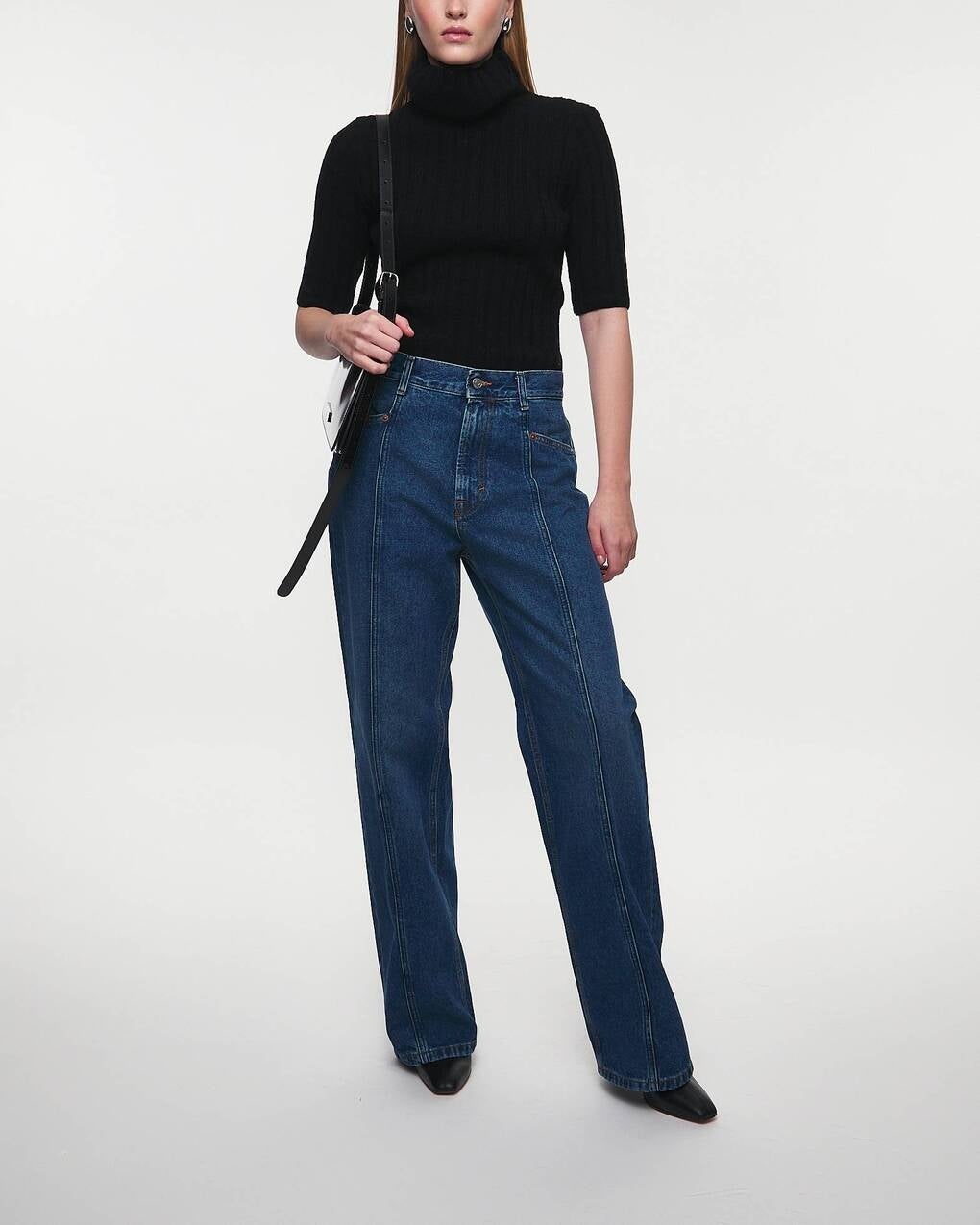 Jeans Loose Fit Dark Blue Denim Dark blue wash - 3