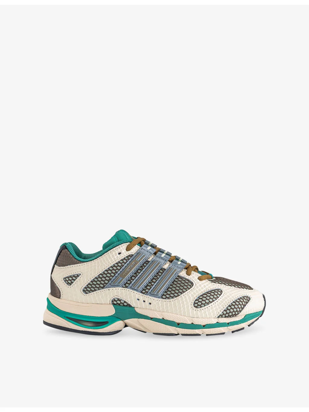 Adistar Mesh and Faux-Leather Trainers - 1