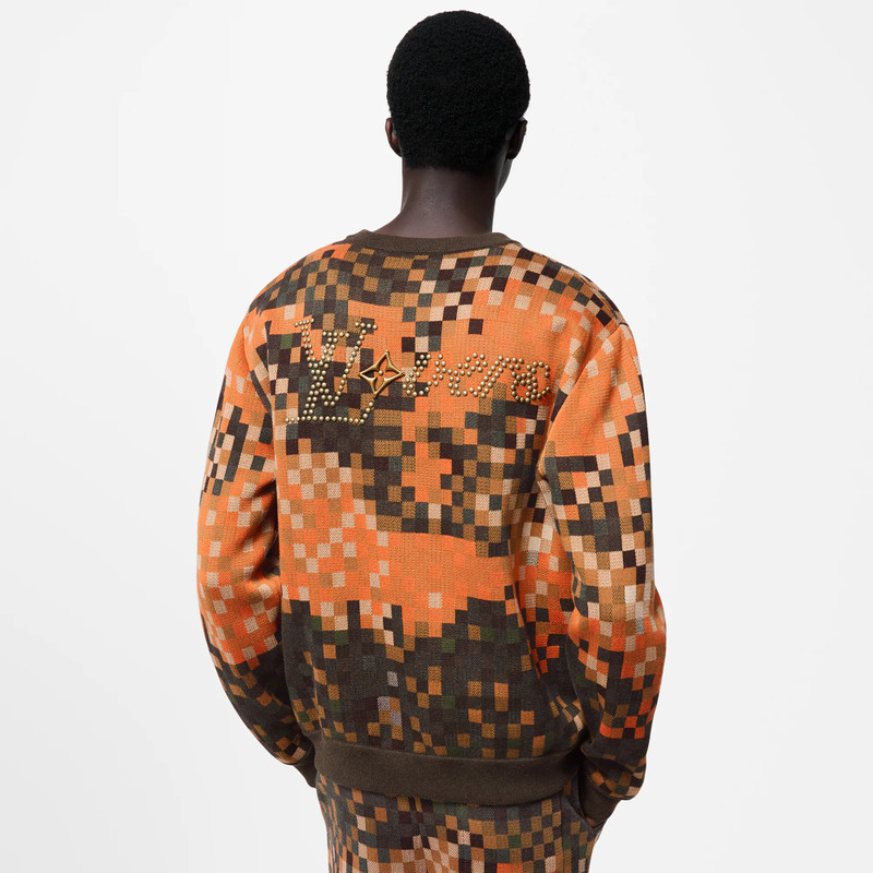 Jacquard Cotton Pullover 5