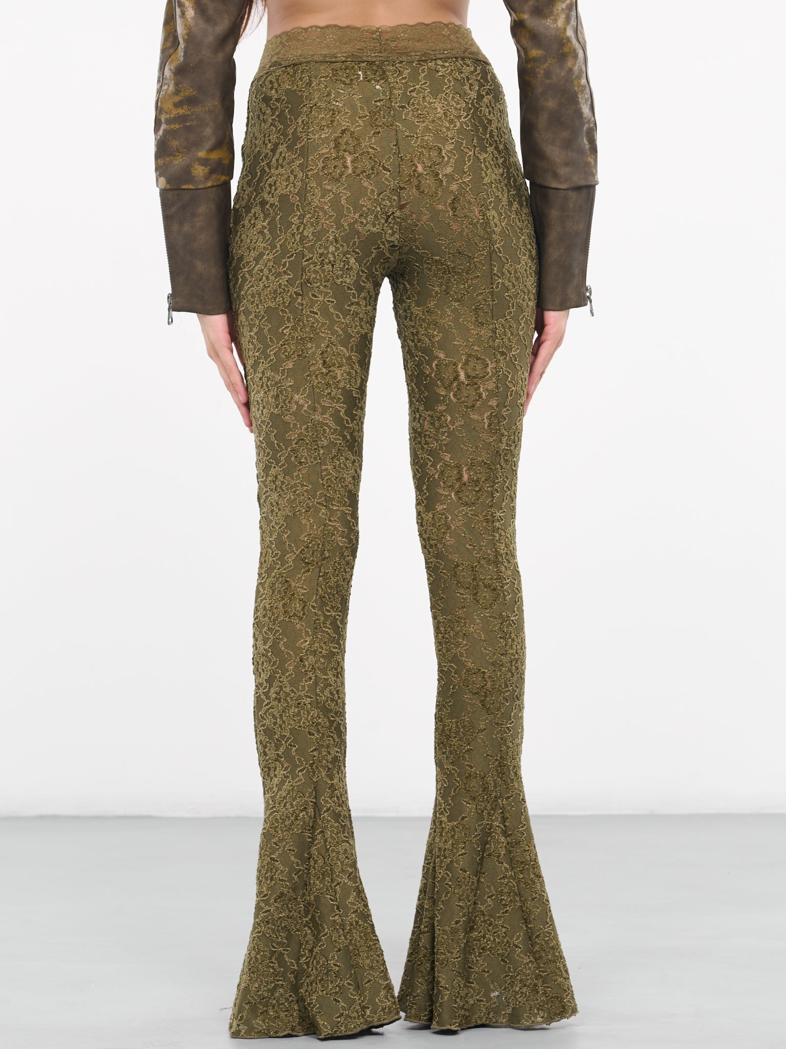 Flared Lace Trousers - 3