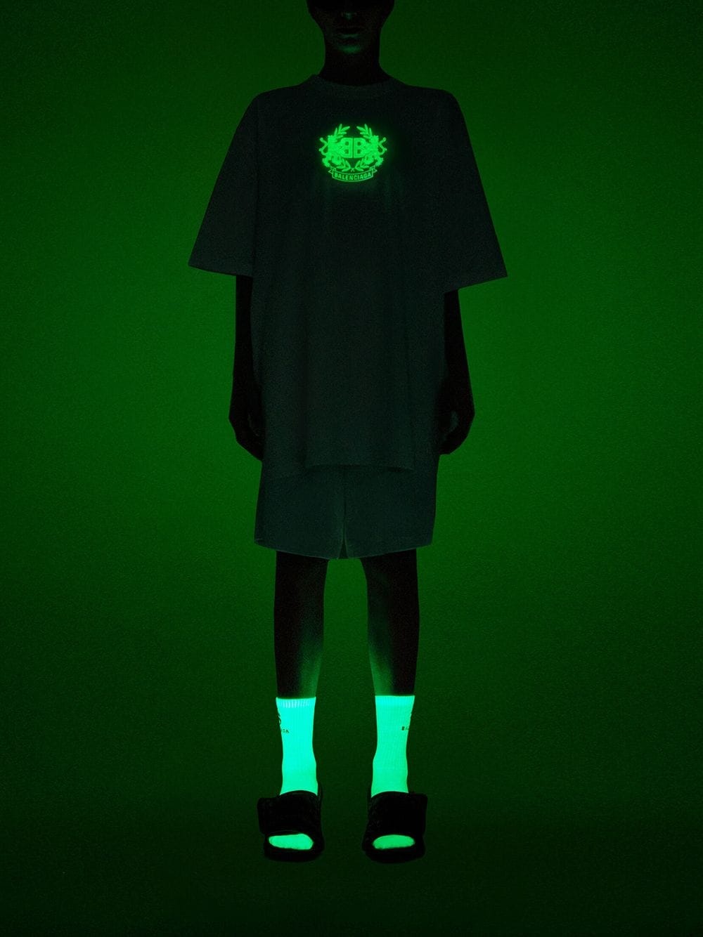glow-in-the dark logo T-shirt - 3