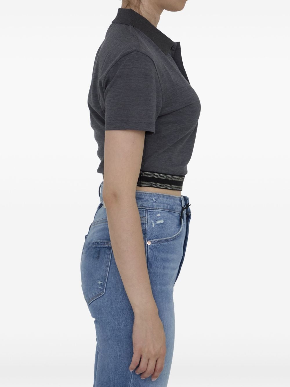 cropped polo shirt - 3