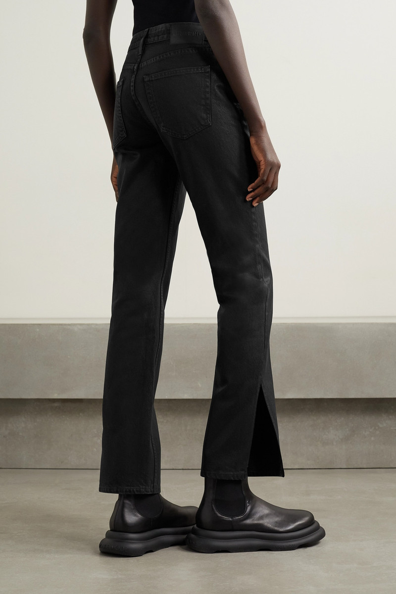 Hailey coated low-rise bootcut jeans 4