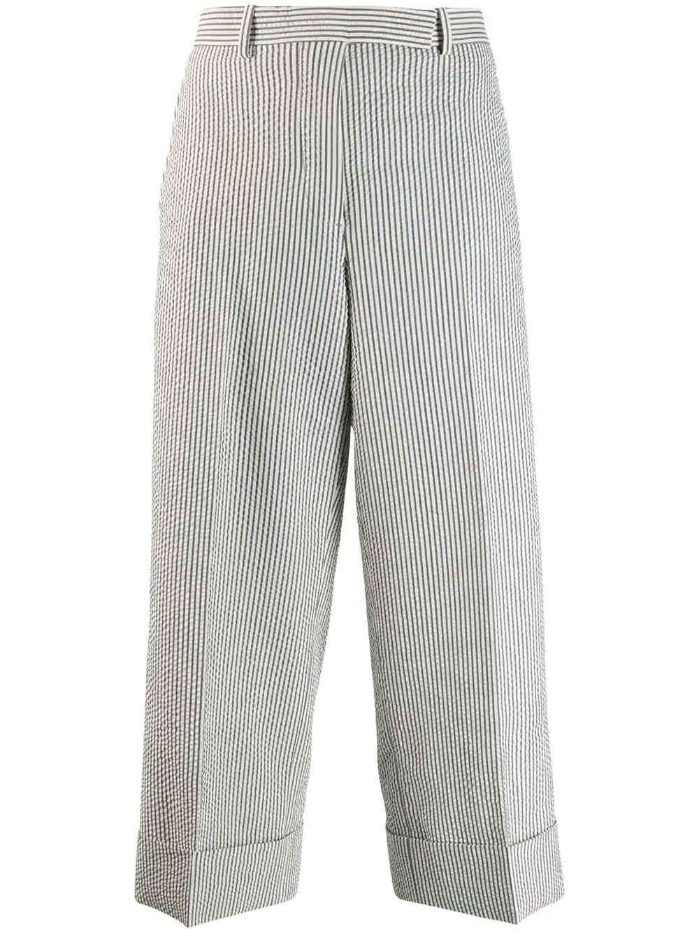 button fly striped sack trousers - 1