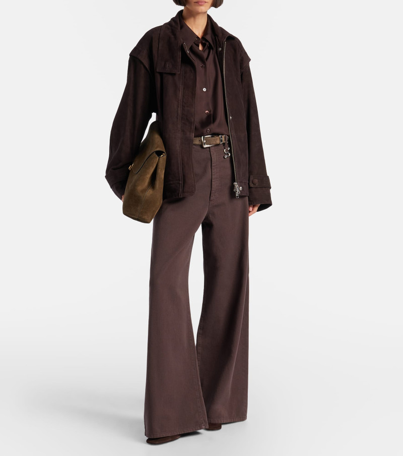 ROTATE Kamala oversized suede jacket outlook