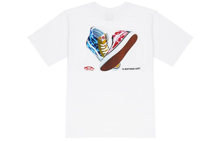 Vans X BAPE Sk8-Hi T-Shirt 'White' VN0A7XQ9448 - 2