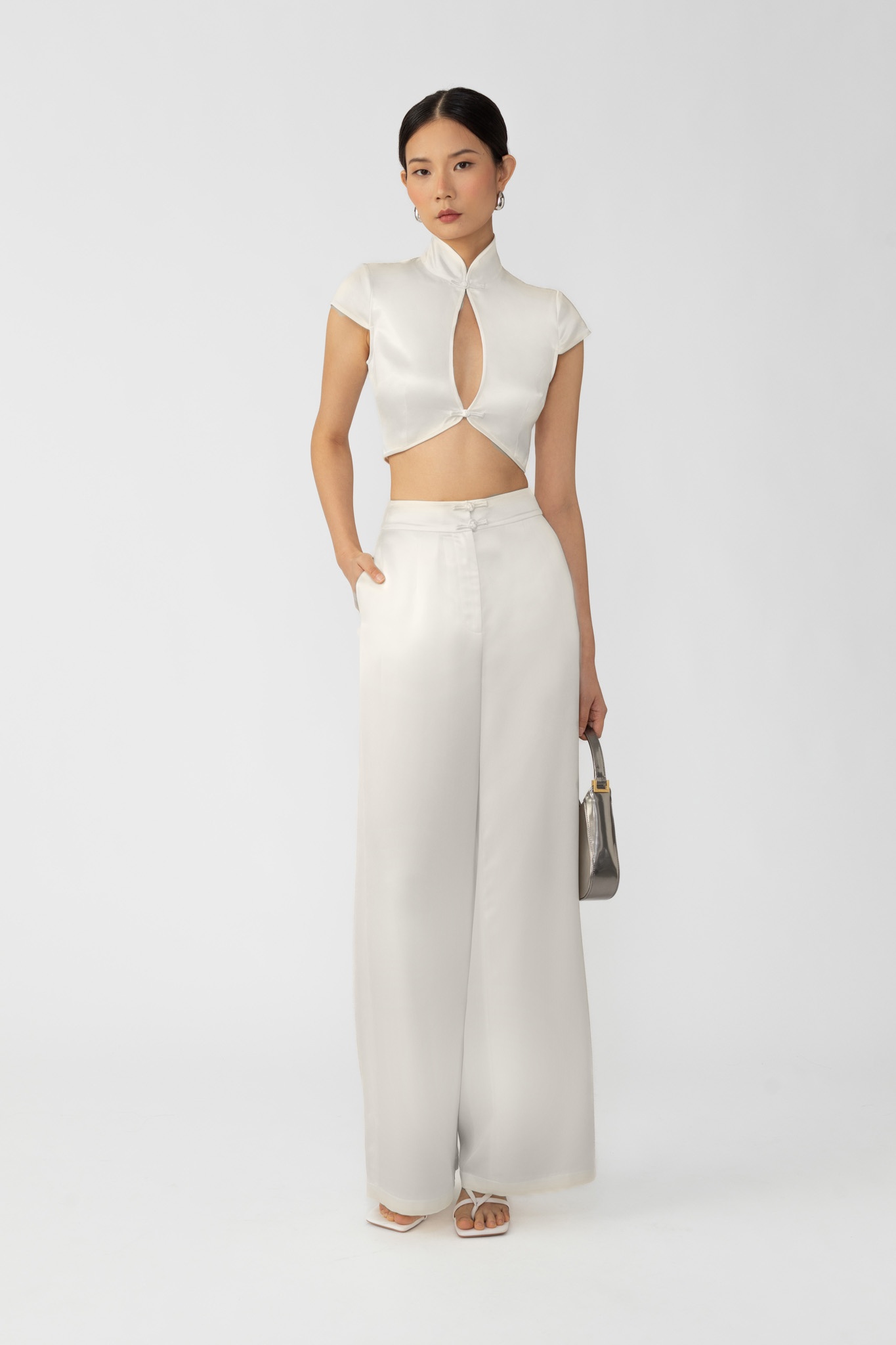 PEGGY SATIN TOP - 3