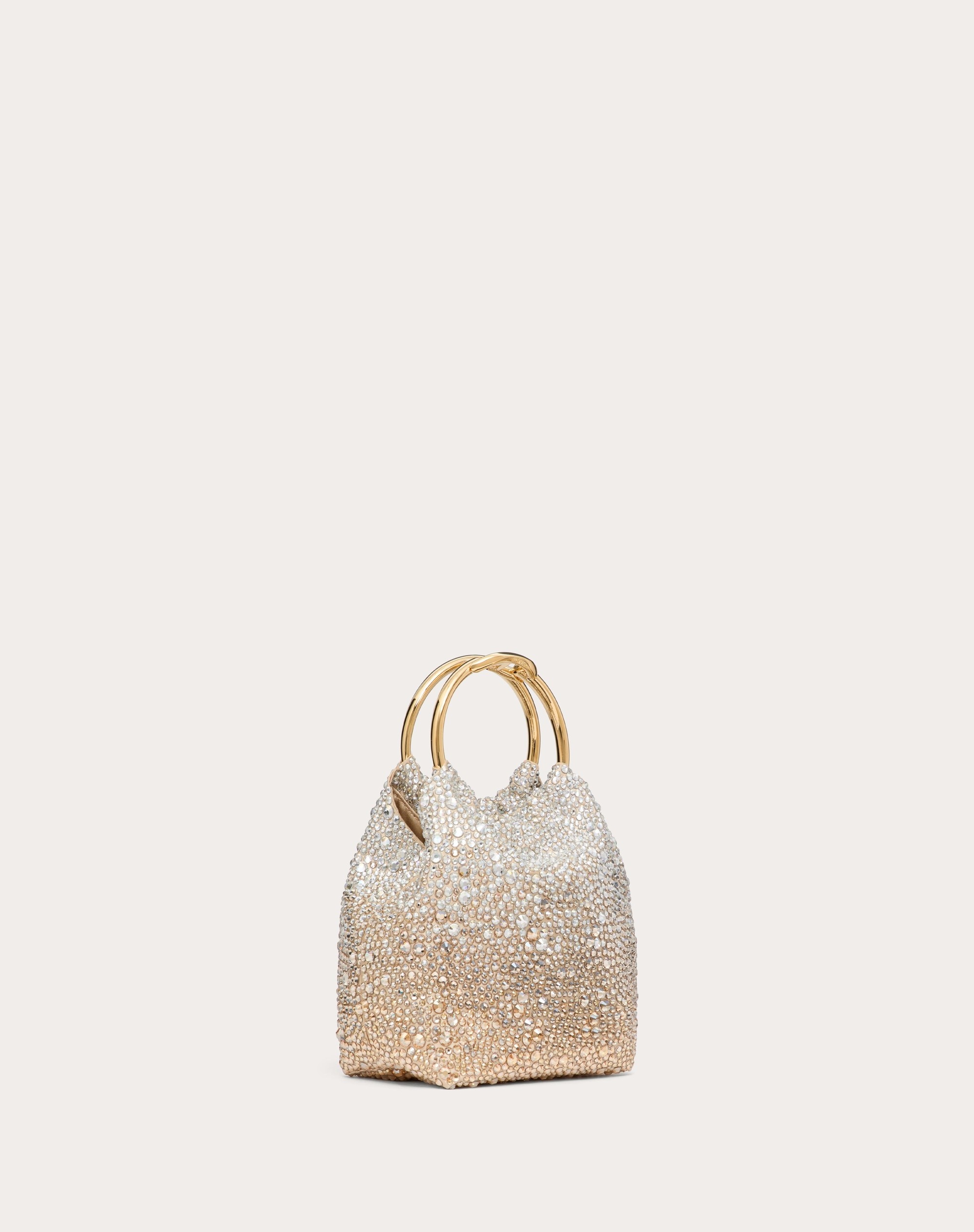 VALENTINO GARAVANI CARRY SECRETS SMALL EMBROIDERED BUCKET BAG - 3