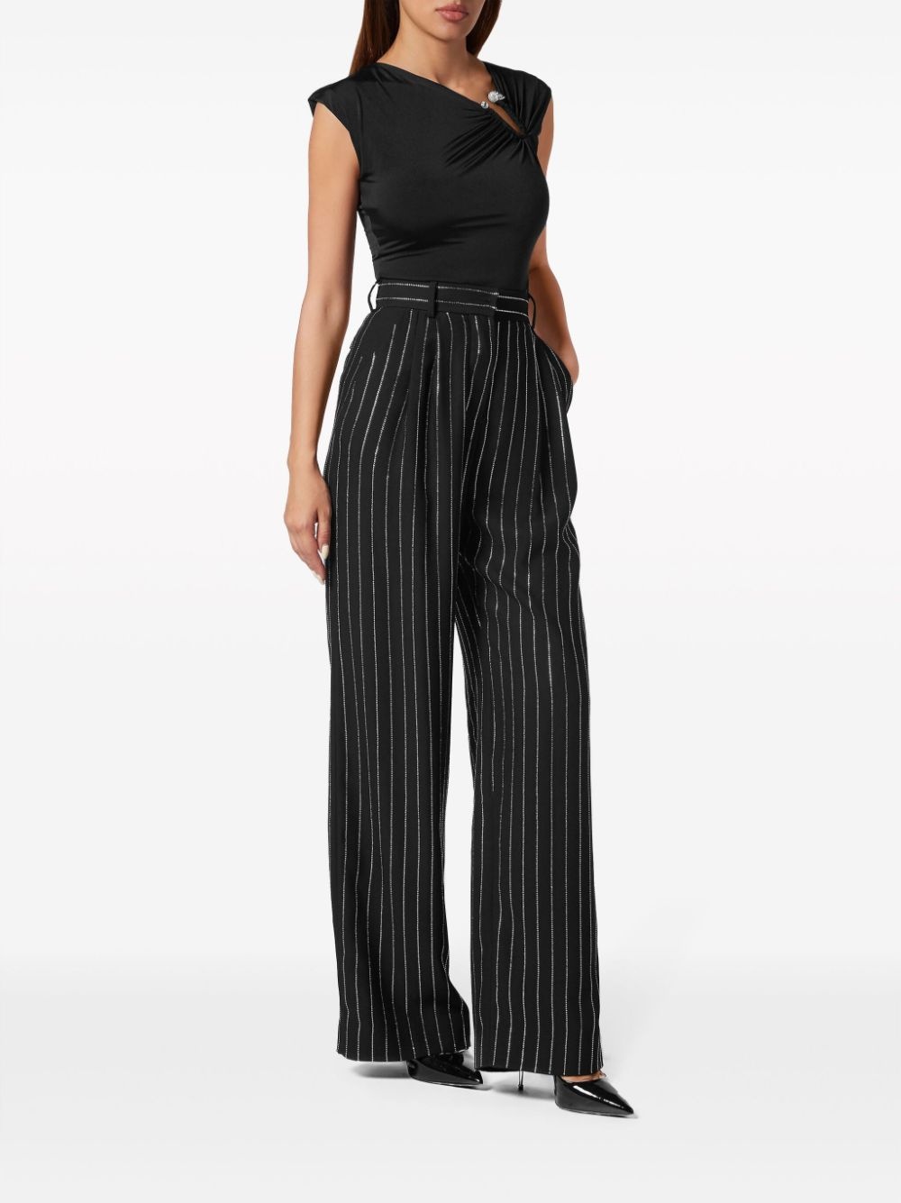 striped tailored trousers - 2