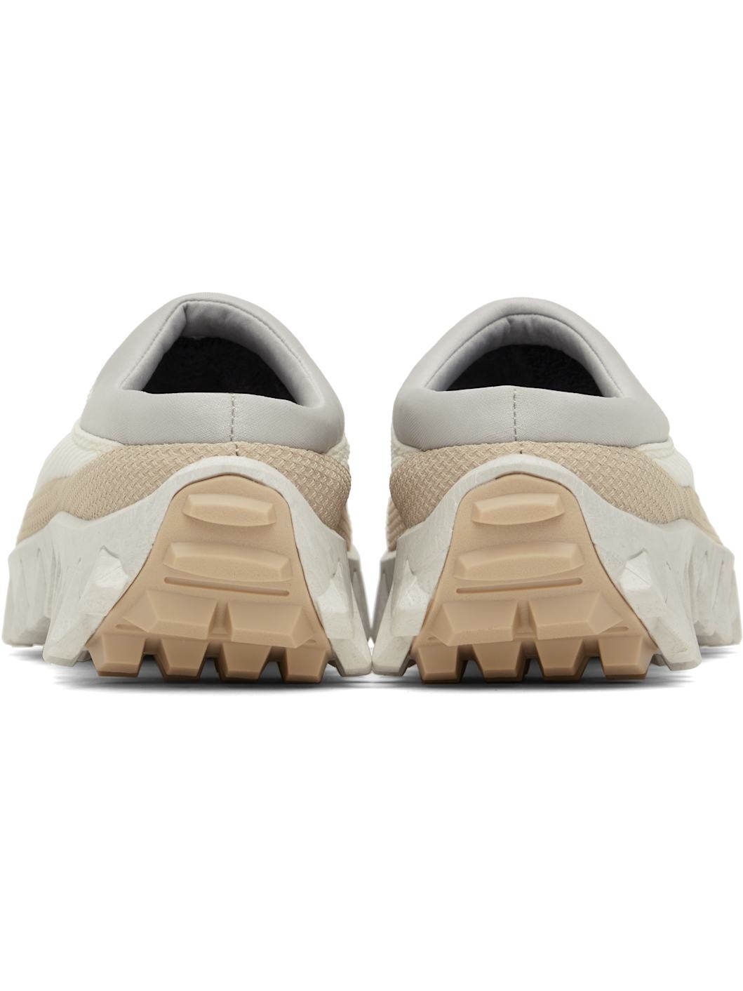 Beige & Off-White Snowclog Sneakers - 2