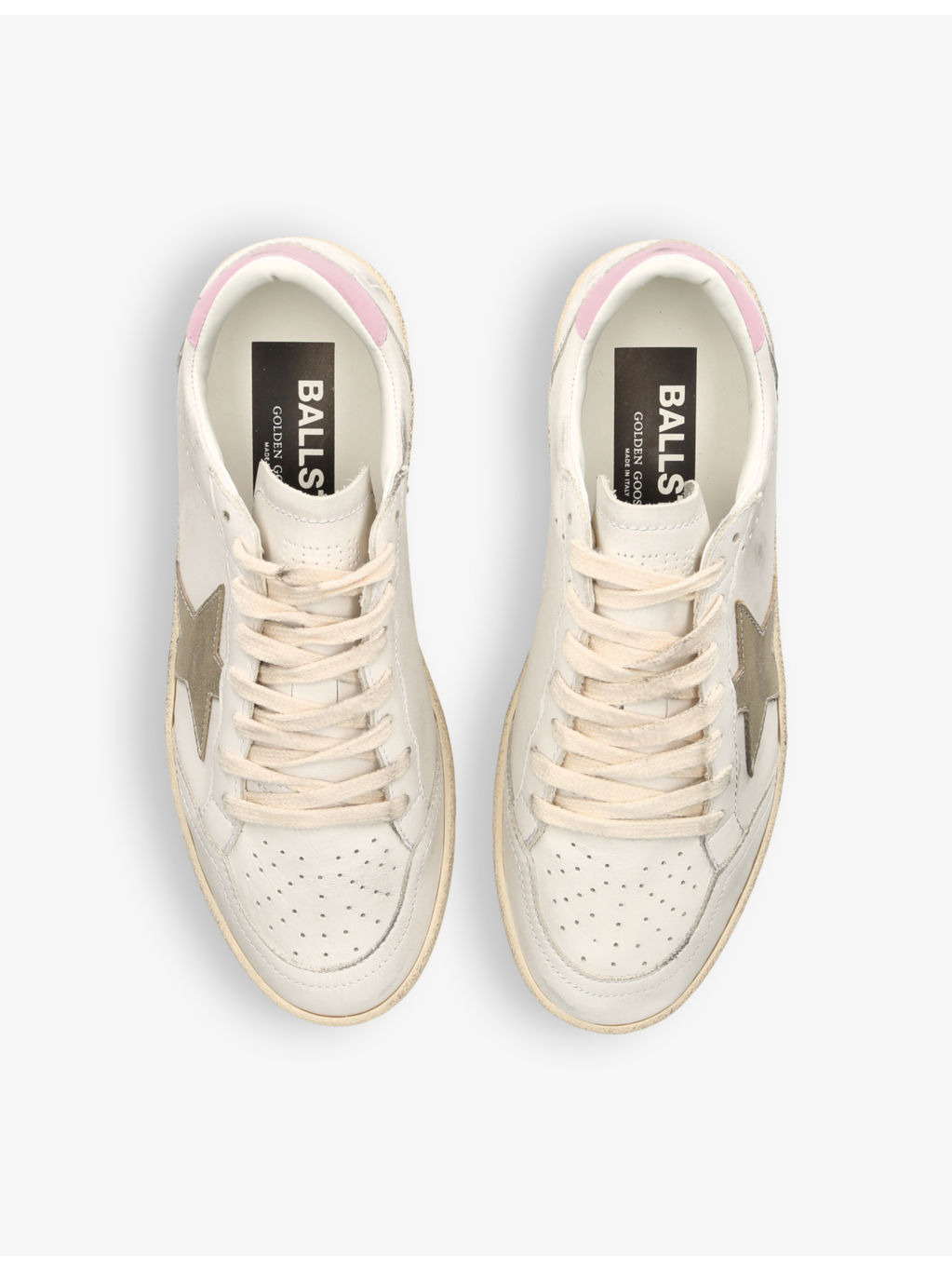 Women's Ballstar 11719 logo-print leather low-top trainers - 2