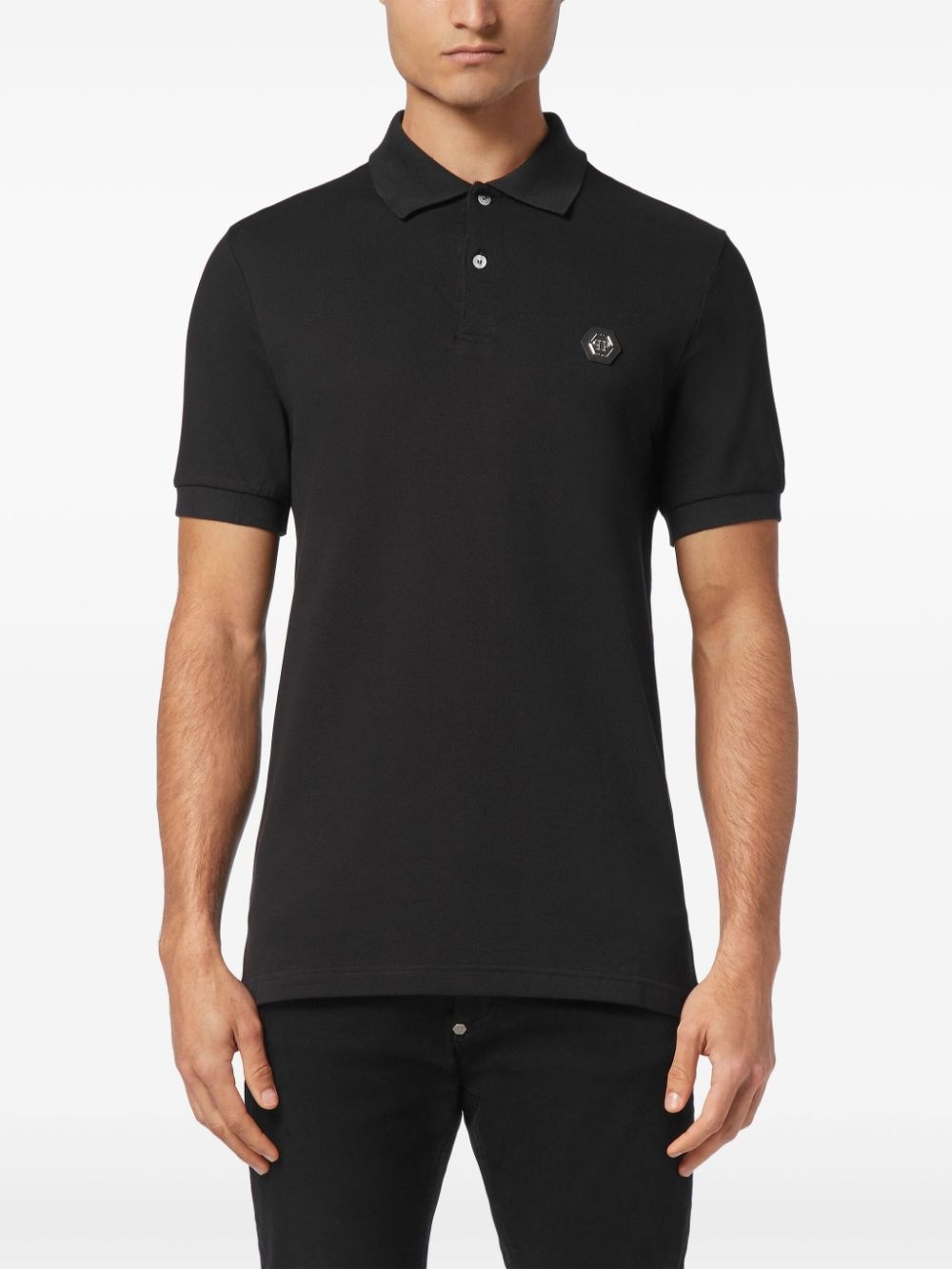 Skull-print polo shirt - 3