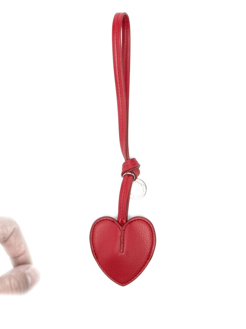 Stella McCartney heart charm keyring outlook