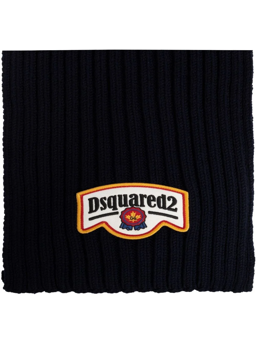 logo-patch scarf - 1