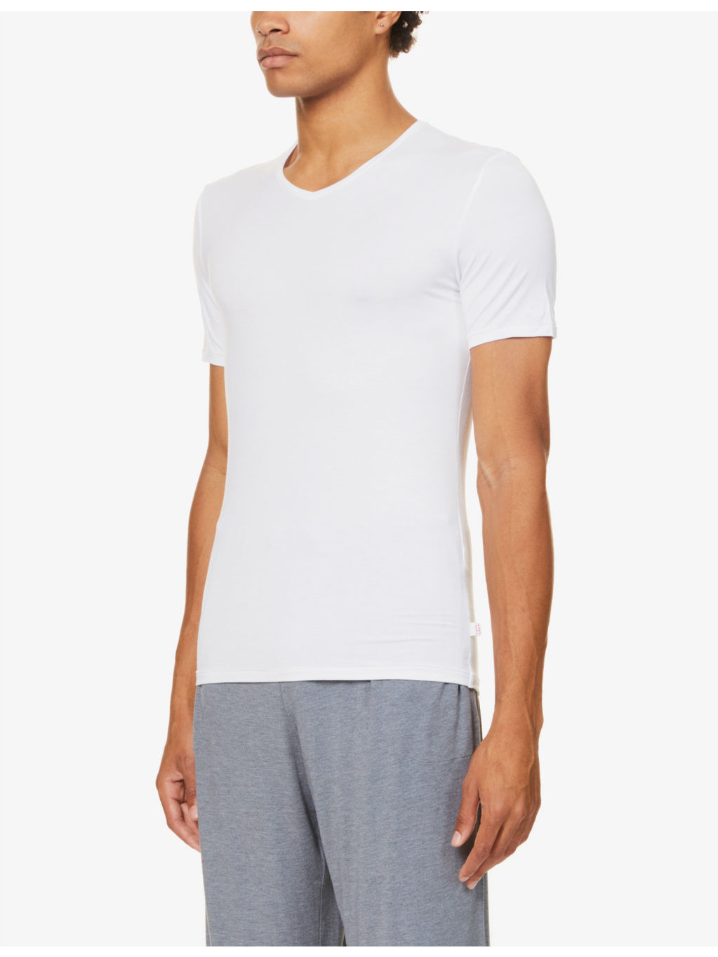 V-neck modal T-shirt - 4