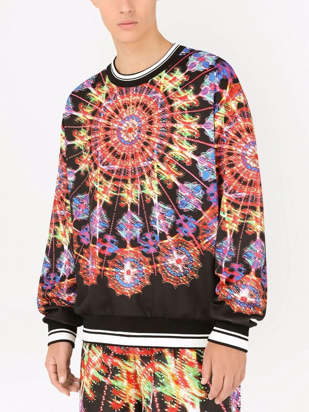 Illumination-print technical jersey sweatshirt - 5