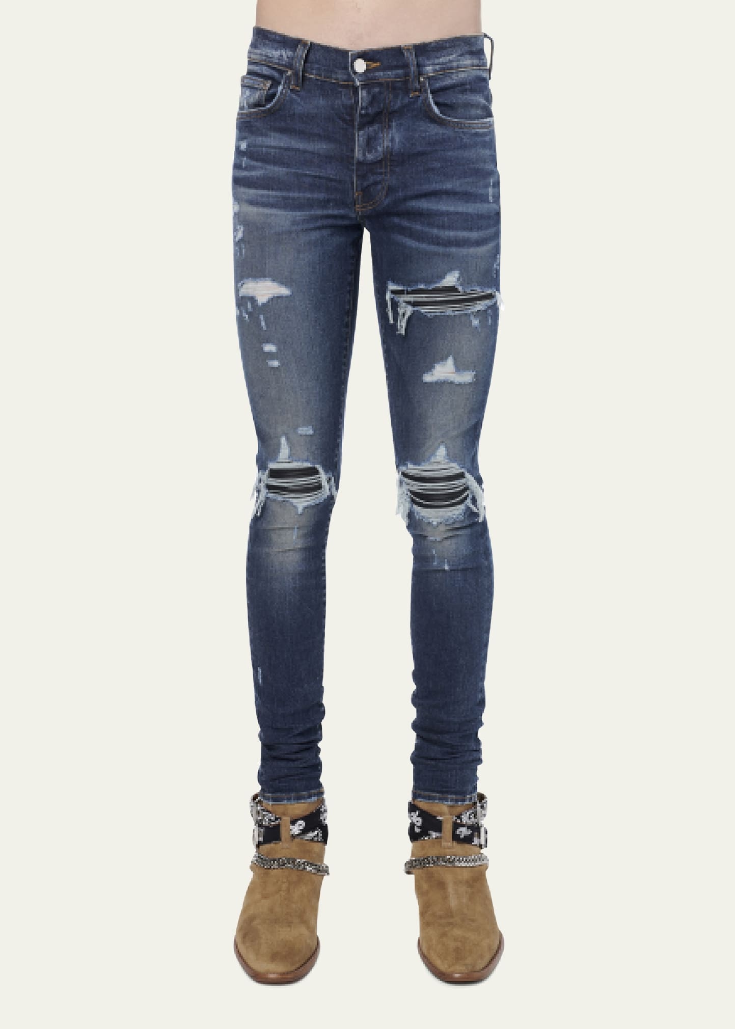Men's MX1 Destroyed Skinny Jeans - 2