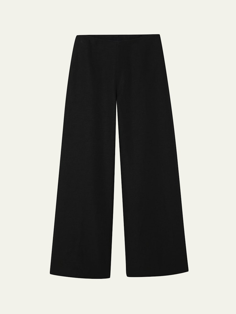 Phebe Wide-Leg Linen-Blend Trousers 1