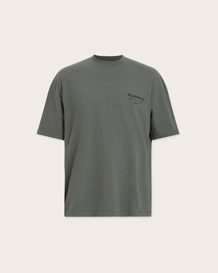 XANDER FLOCKED LOGO OVERSIZED T-SHIRT - 1