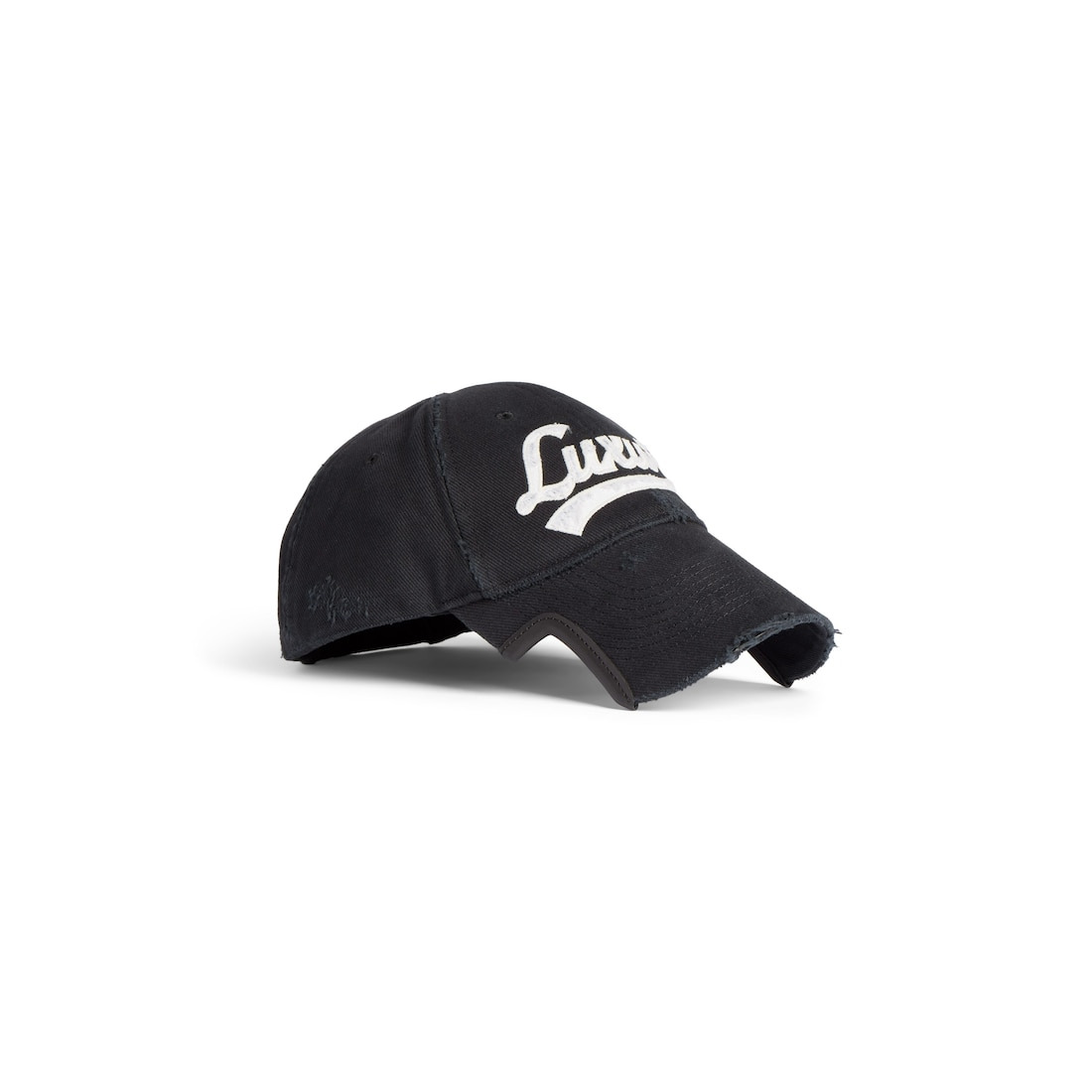 Women's Luxury Script Cap in Black Faded - 2