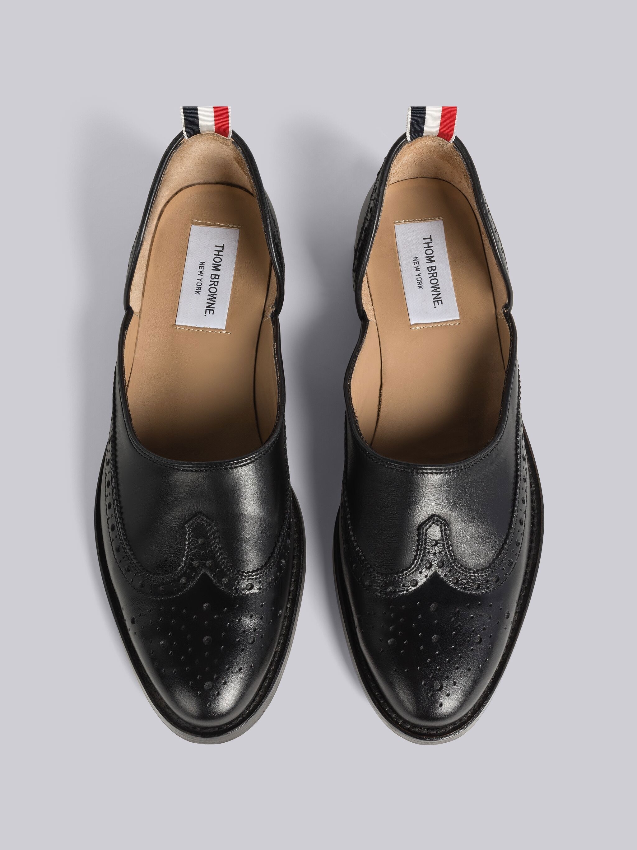 slip-on brogue shoes - 4