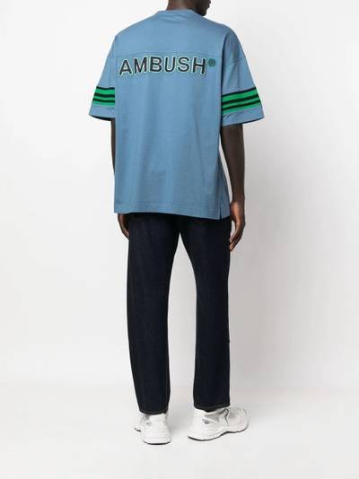 Ambush logo-patch stripe detail T-shirt outlook