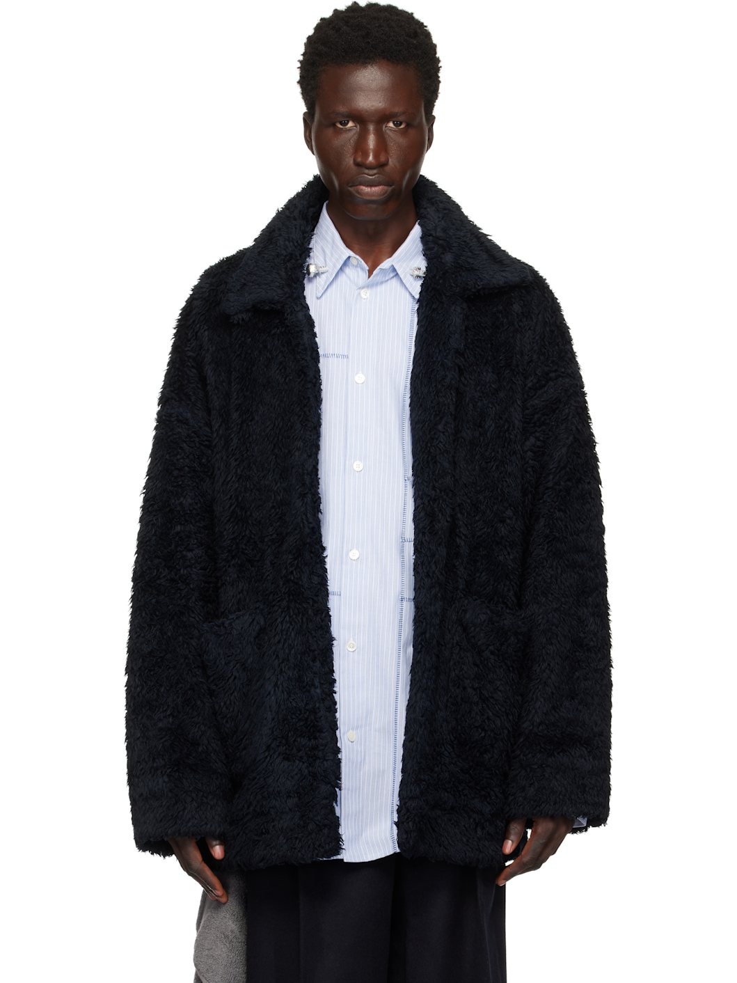 Black Hand-Painted Jacket - 1