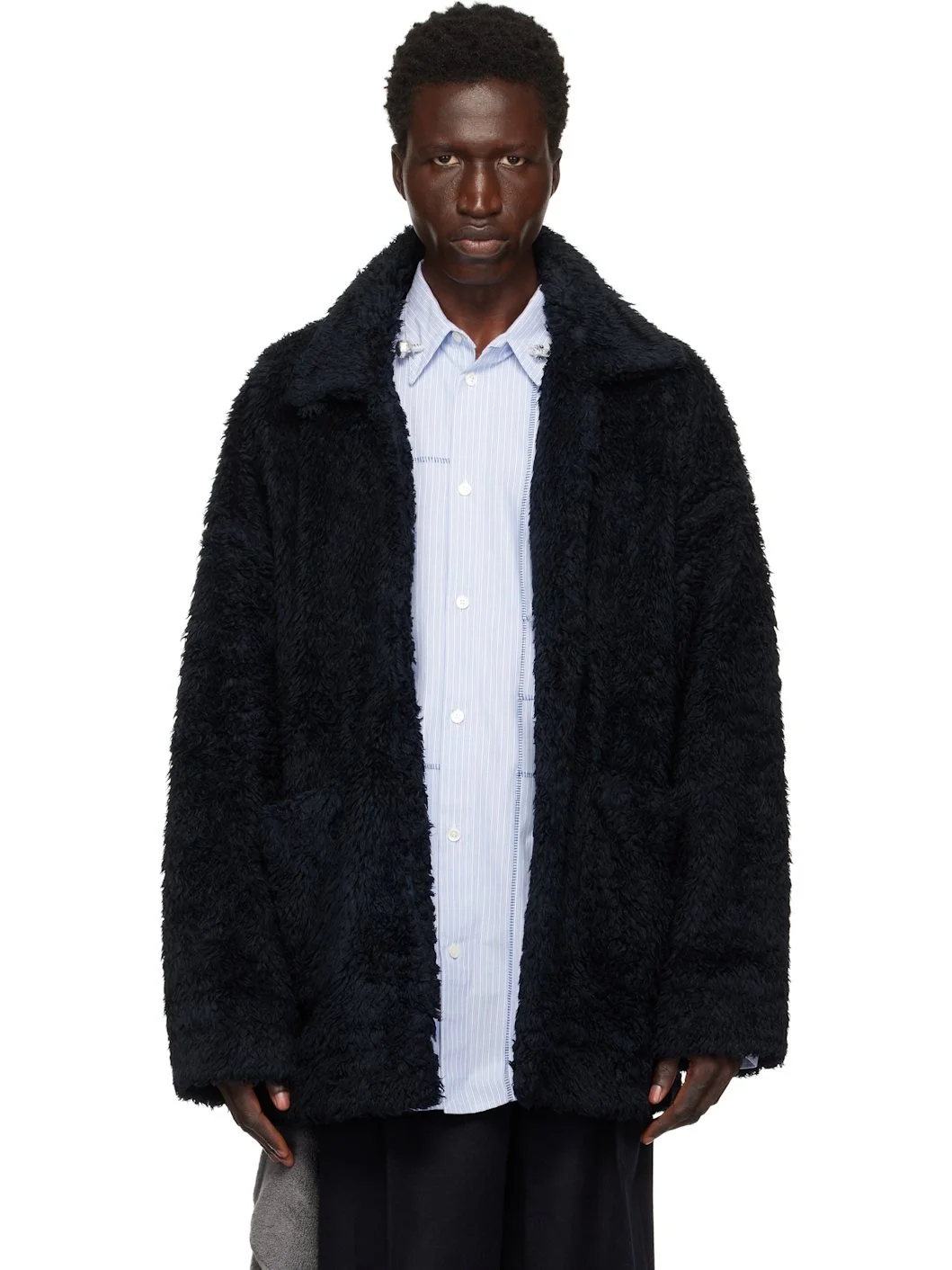 Black Hand-Painted Jacket - 1