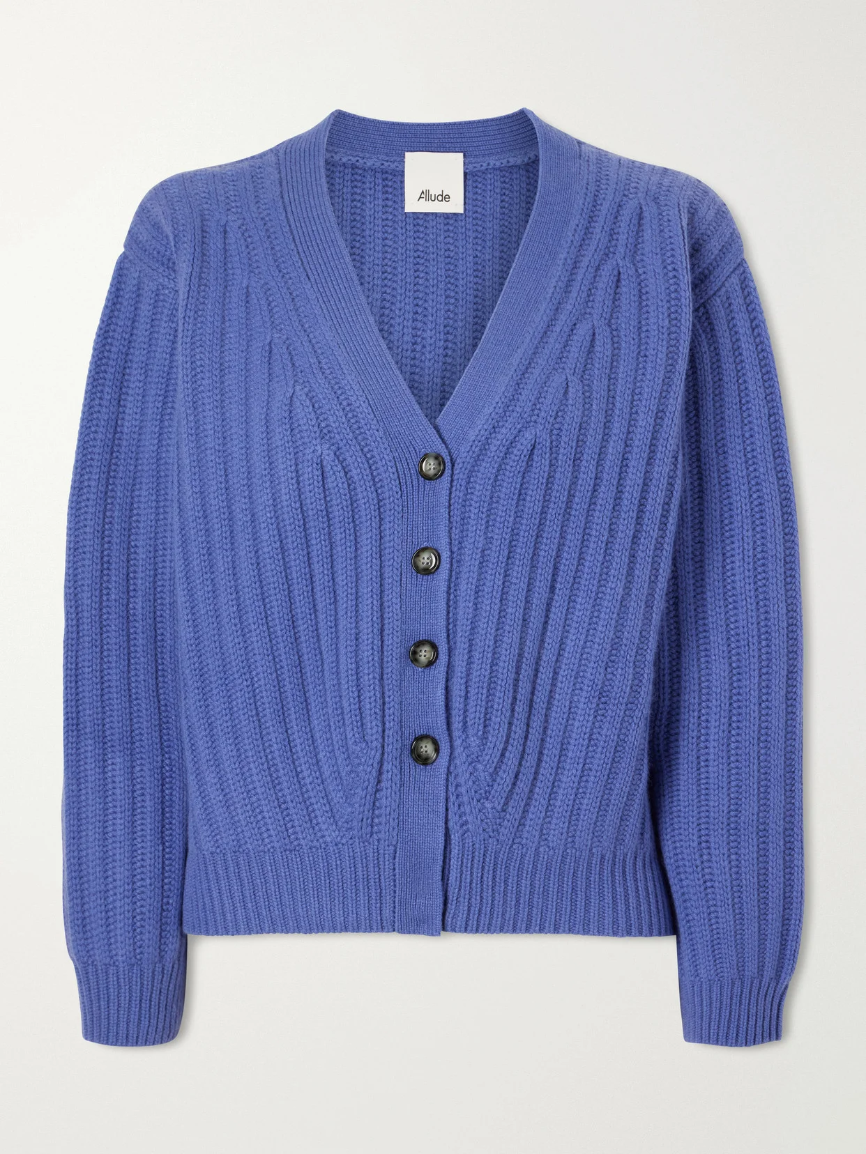 Ribbed Cashmere Cardigan - 1