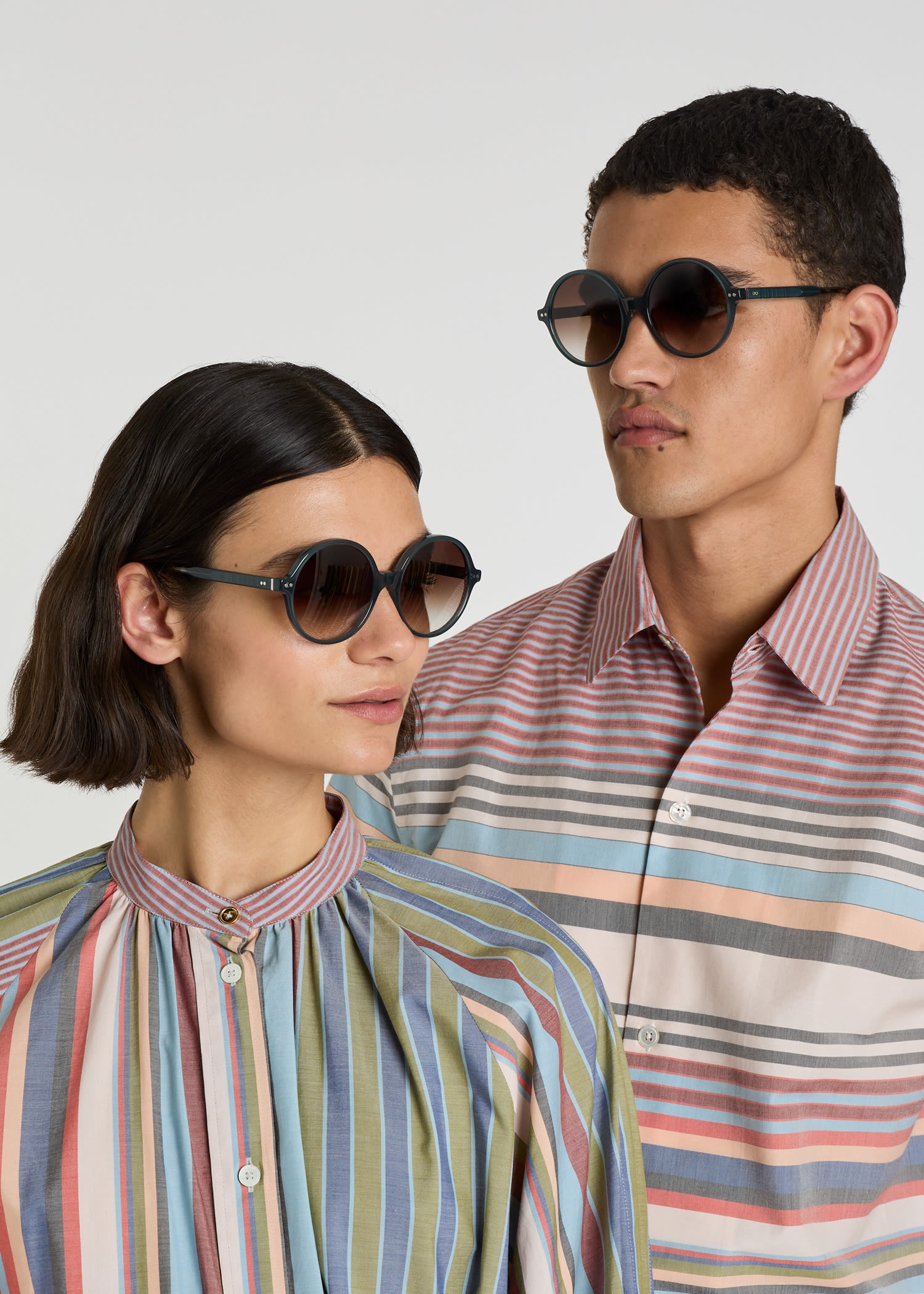 Havana Opal Blue 'Fleming' Sunglasses - 7