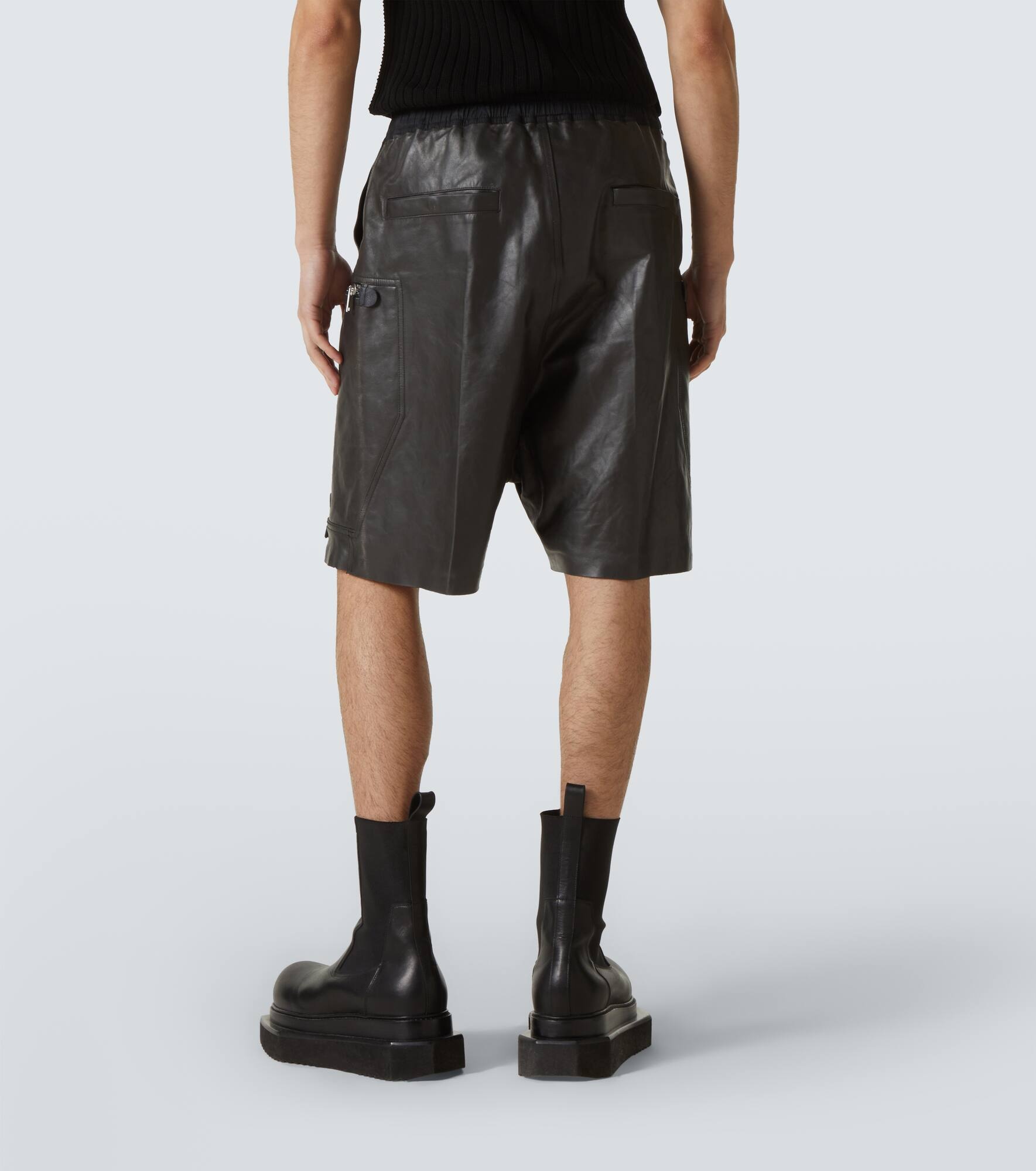 Leather shorts - 4