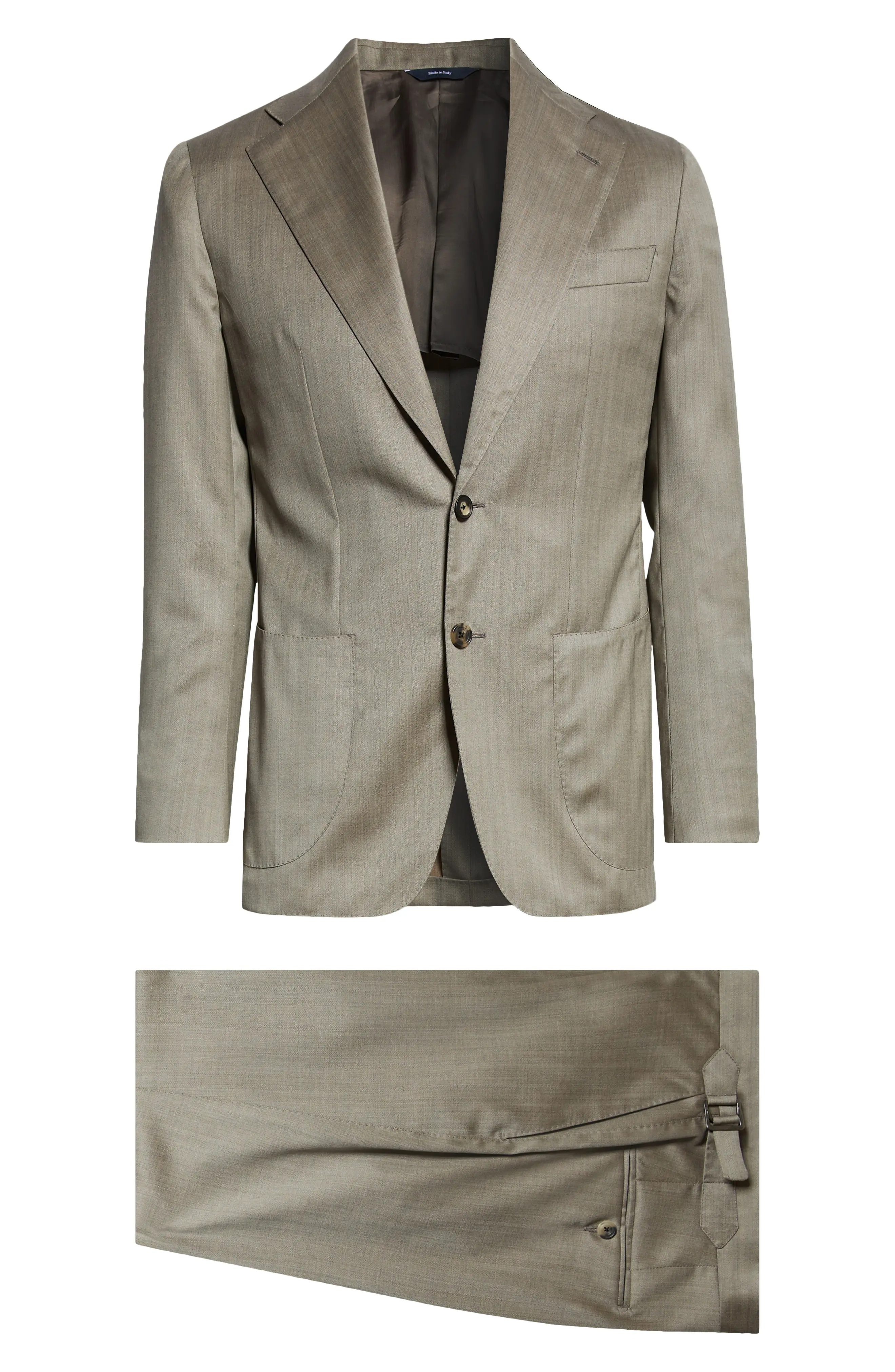 Unstructured Wool & Silk Suit - 7