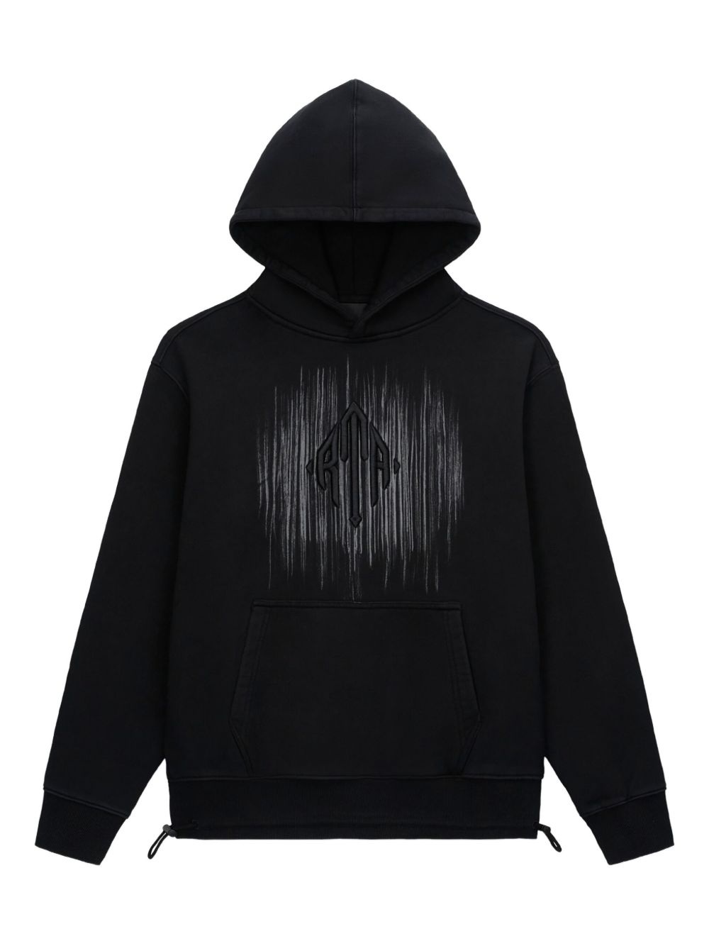 logo-embroidered hoodie - 1
